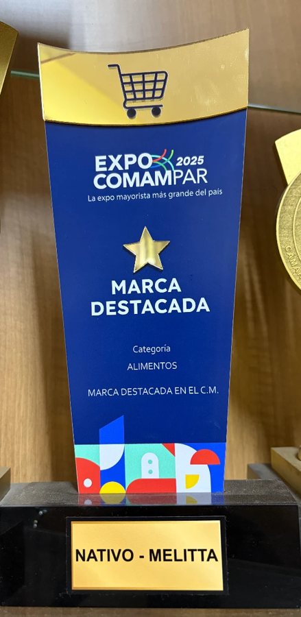 Expo Comampar 2025 featured brand trophy, Nativo and Melitta