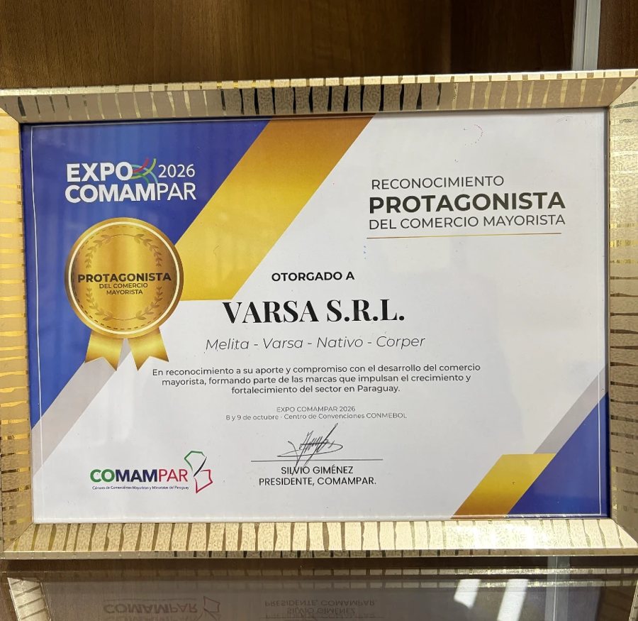 Expo Comampar 2026 certificate