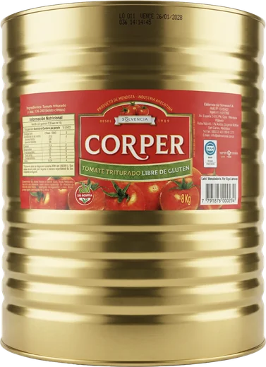 Crushed tomatoes 8 kg