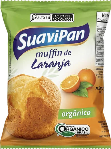 Organic muffin · orange